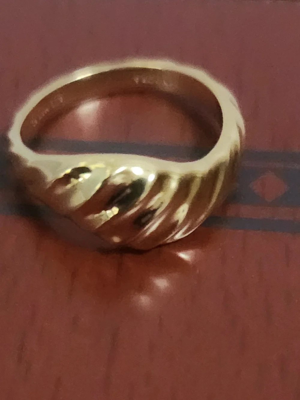 Pandoa Pre-owned Croissant Golden Ring 